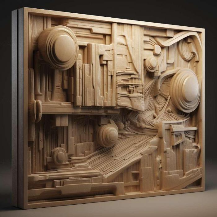 نموذج ثلاثي الأبعاد لآلة CNC 3D Art 